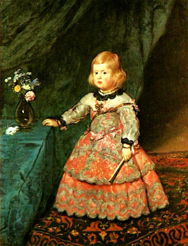 Diego Velazquez infanta margarita vid tre ars alder oil painting image